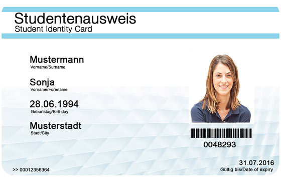 Gefälschter Studentenausweis online - Fake Student ID